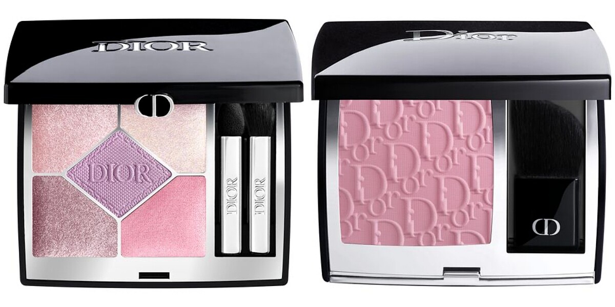 迪奧經典五色眼影(#936丁香花園)，NT2,700、超完美亮妍腮紅(#271)緹花限量版，NT2,000