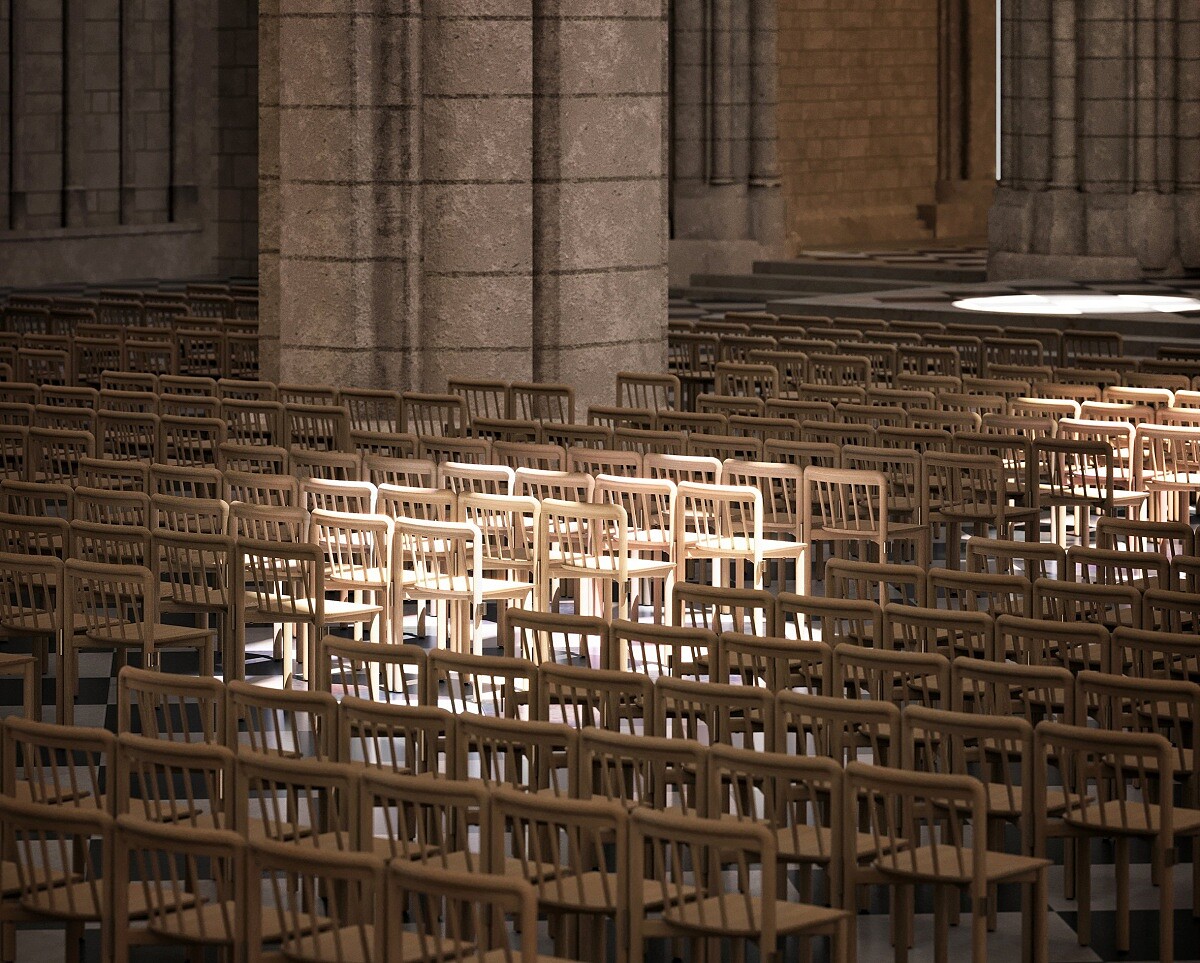 巴黎聖母院禮拜椅。