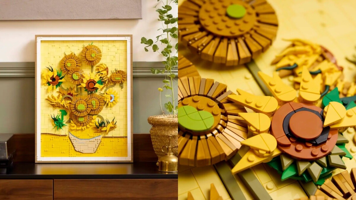 樂高Lego文森&middot;梵谷-向日葵細節