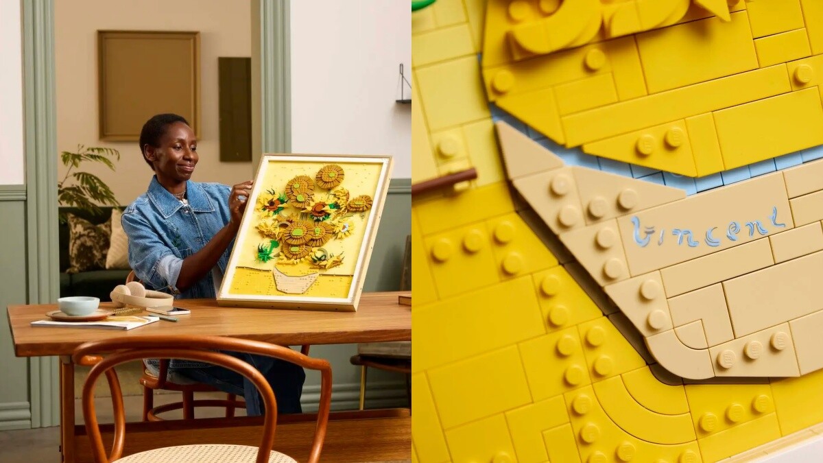 樂高Lego文森&middot;梵谷-向日葵細節