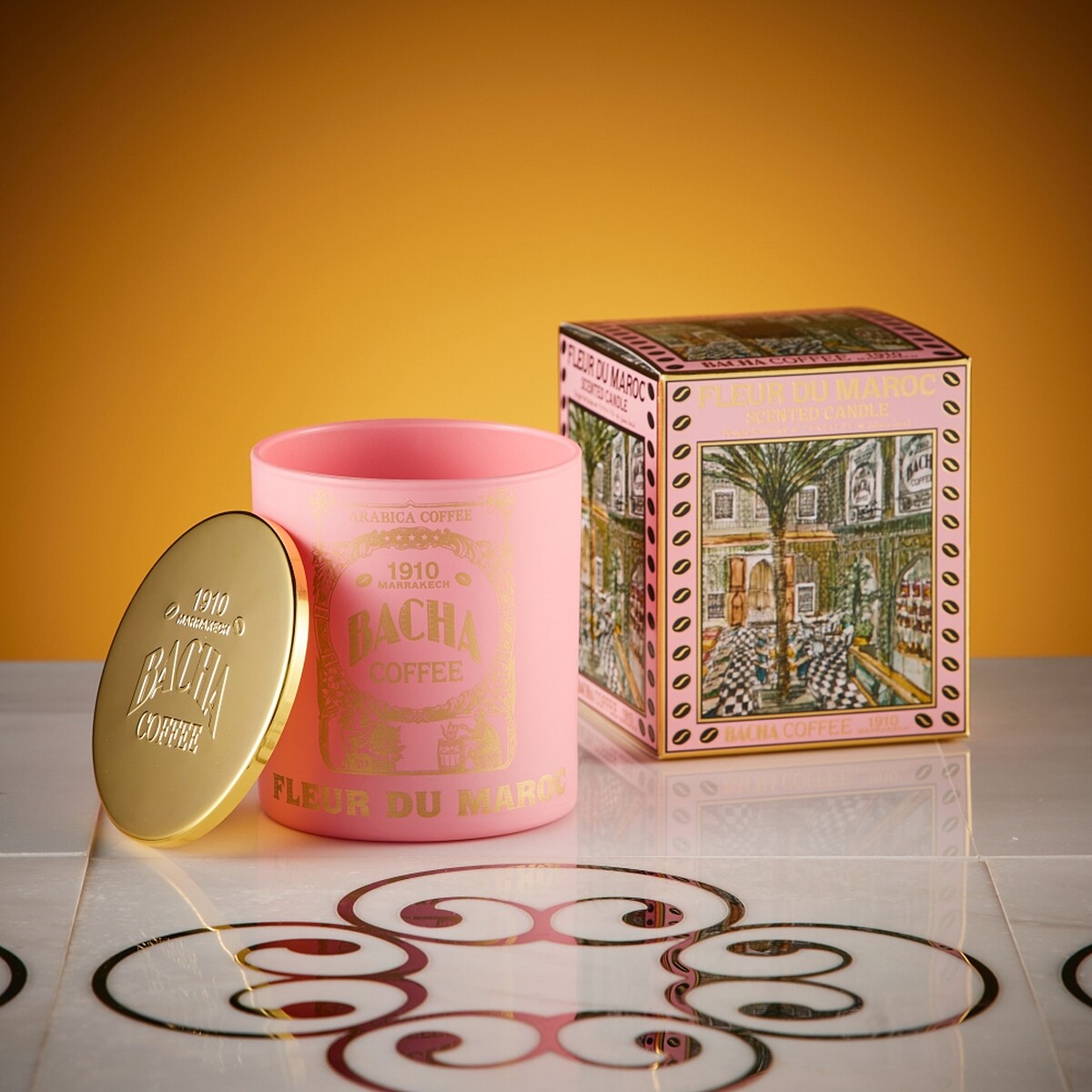 Bacha Coffee夿萐咖啡摩洛哥之花香薰蠟燭140g，NT1,650、250g，NT2,550