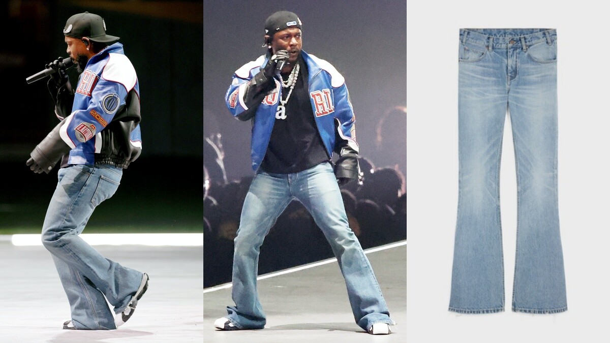 2025超級盃中場秀Kendrick Lamar的Celine牛仔褲更搶鏡！喇叭褲正在悄悄回歸？