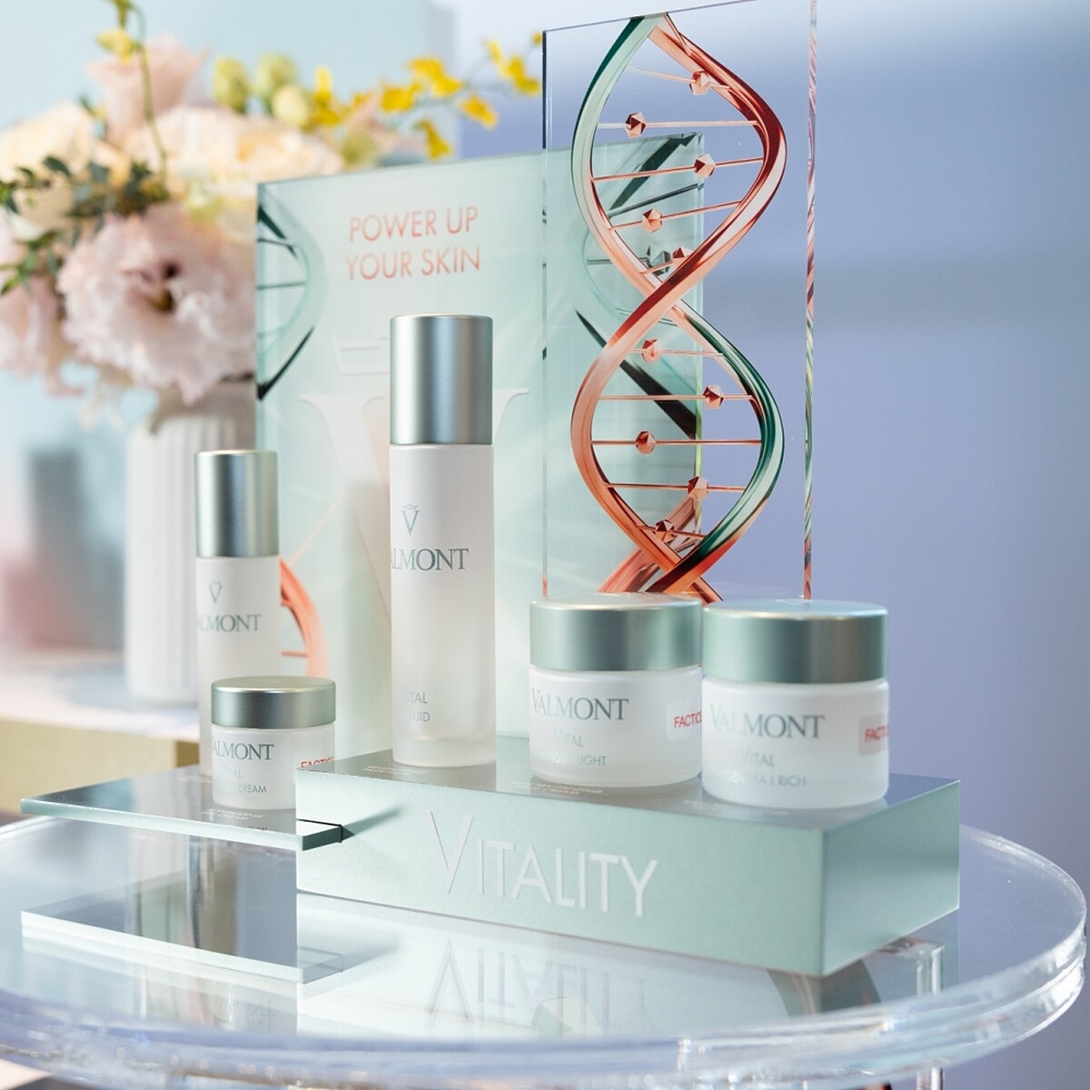 Valmont甦活新肌系列產品照。