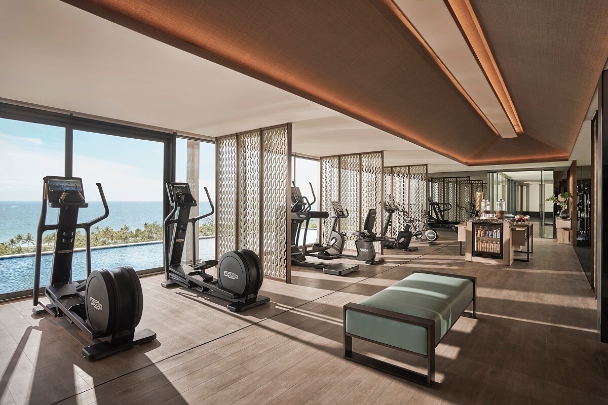 健身房配備先進的「Technogym」器材。