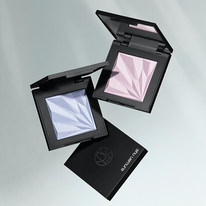 shu uemura植村秀無極限幻光蜜粉餅(#星透紫、#冰透藍)，NT2,300