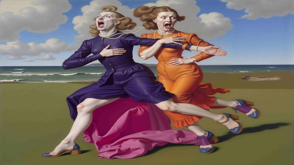 馮.沃爾夫作品〈The Runners〉(藝術家提供)