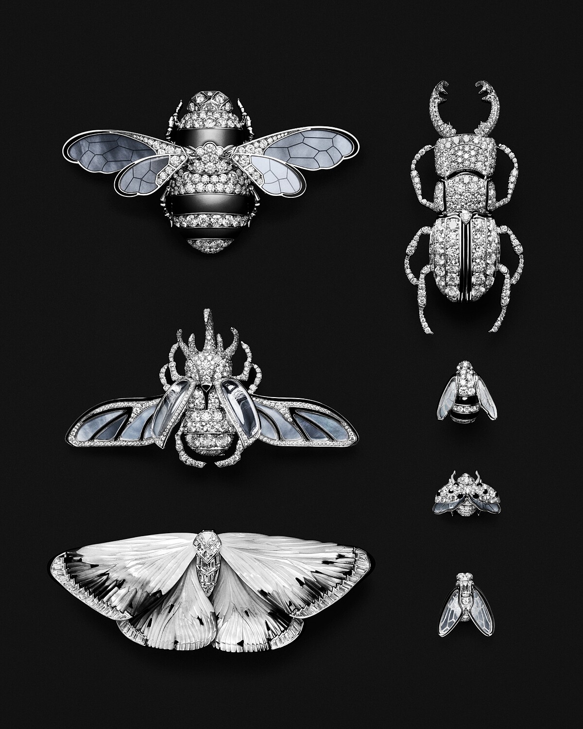 Boucheron「Untamed Nature（不羈自然）」高級珠寶系列 右下即為蒼蠅造型作品