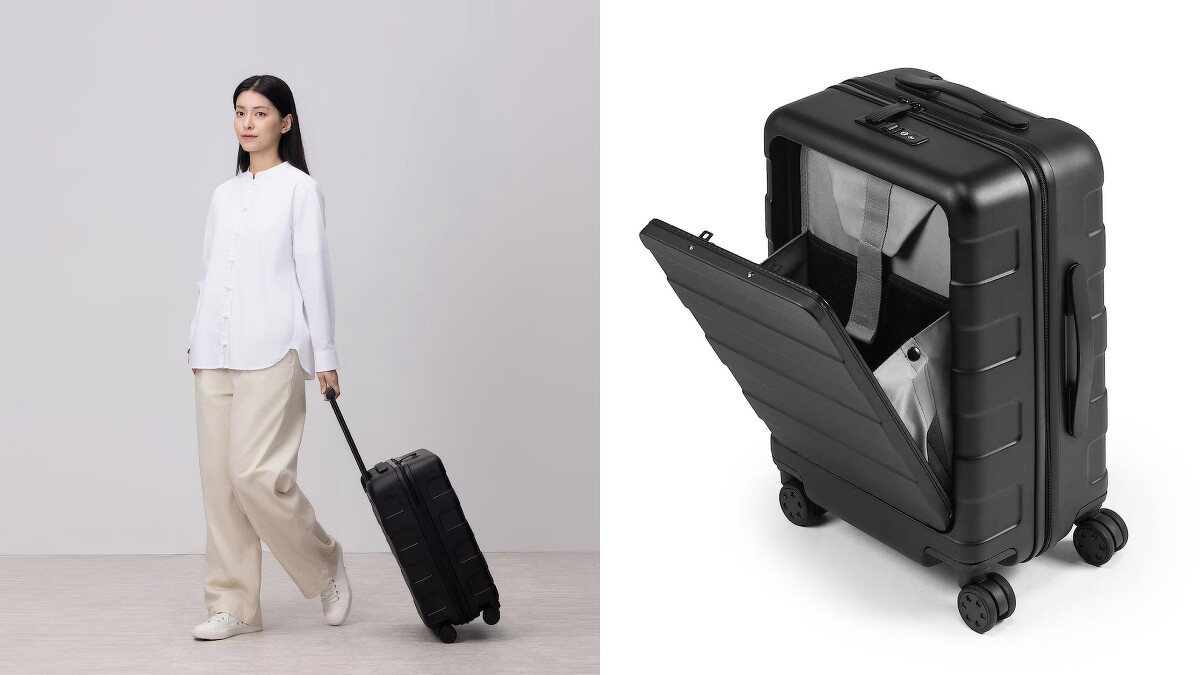 MUJI無印良品「四輪前開式硬殼止滑拉桿箱32L」4月開賣