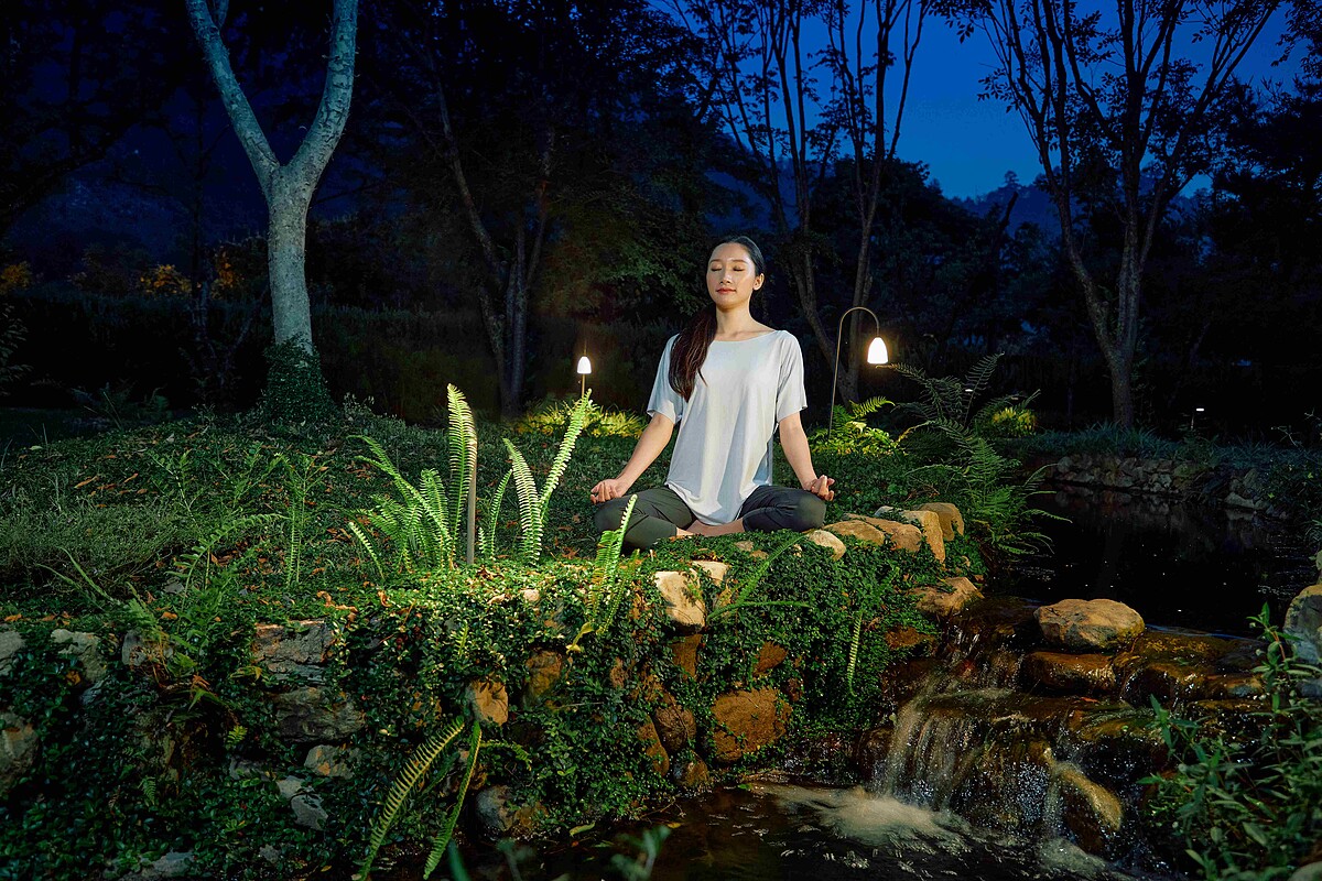 虹夕諾雅谷關 星空森呼吸示意圖（圖/虹夕諾雅提供）