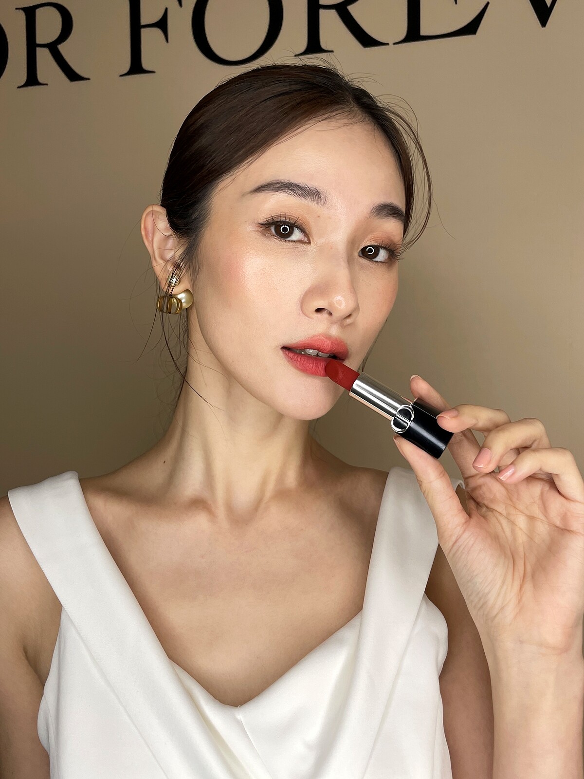 迪奧藍星柔紗唇膏 #756 MODEL實擦