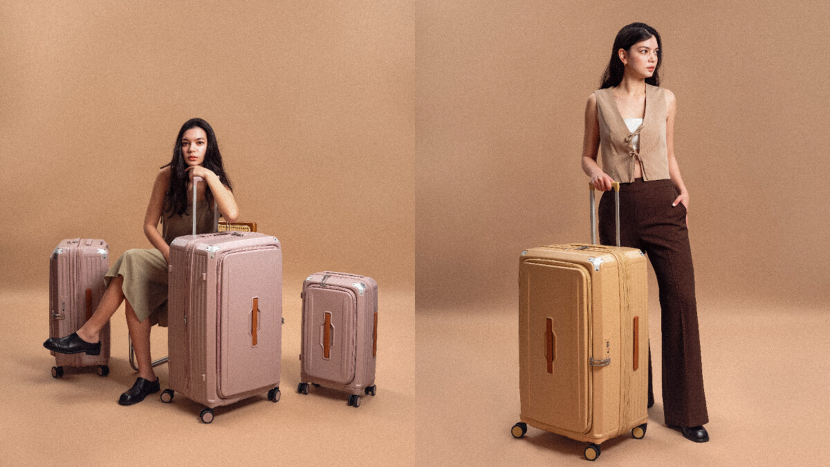 Acer布里斯本前開式行李箱，推出三色溫潤精緻高級感色調 (左)藍花楹 / (右)黃金海岸