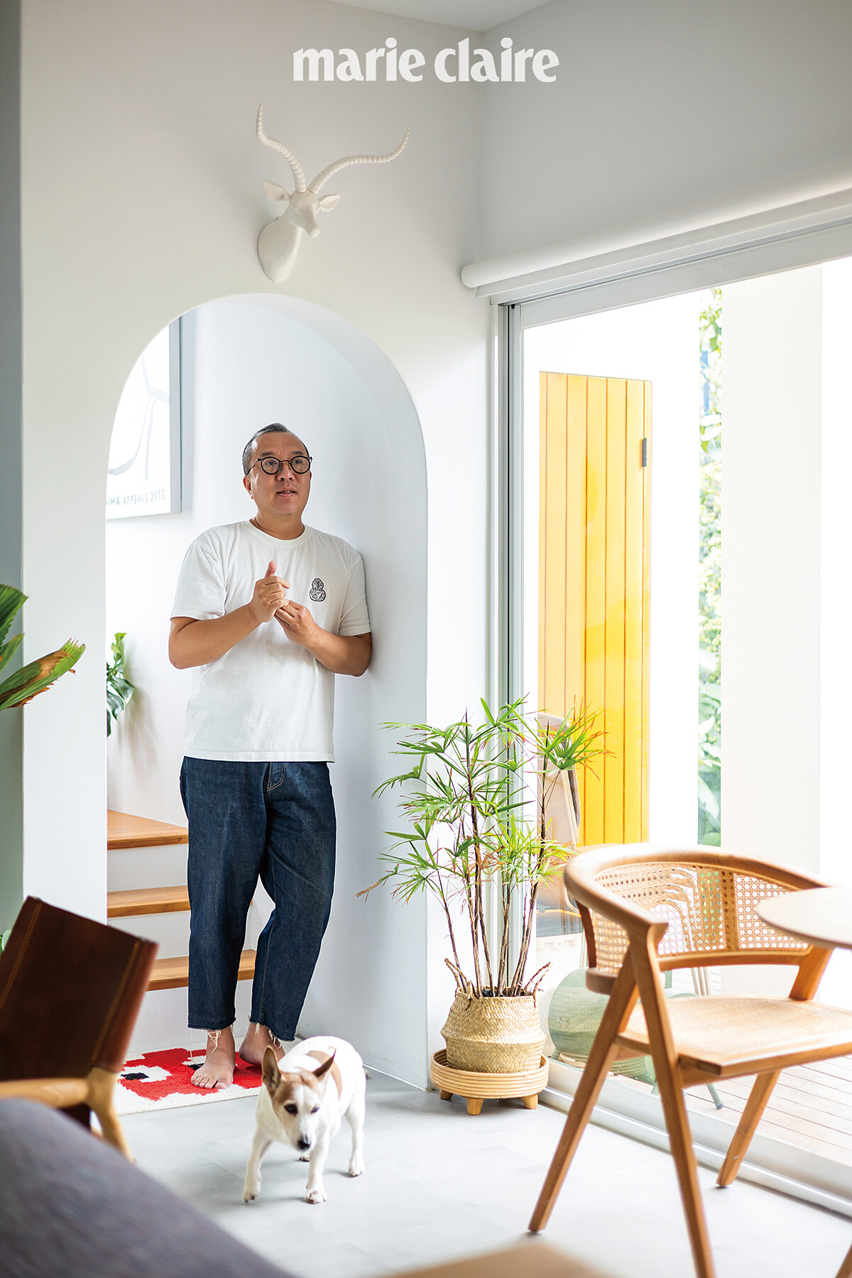 Jimmy 與愛犬Jack。