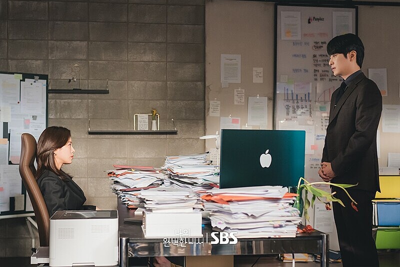 《我的完美秘書》韓志旼(左)飾演CEO，李浚赫飾演秘書