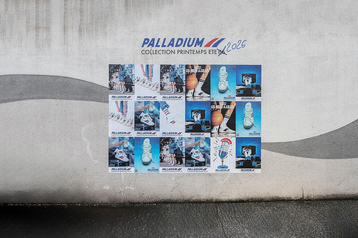 充滿法式風格的復古街頭海報牆將亮相於PALLADIUM RETRO SPORT 法式書報亭快閃店,等你來打卡探索!