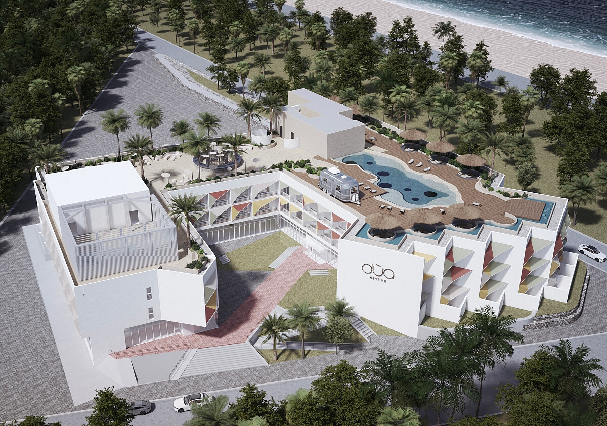 墾丁「hotel d&ugrave;a」位於墾丁鬧區，一分鐘就能體驗熱情的墾丁大街。