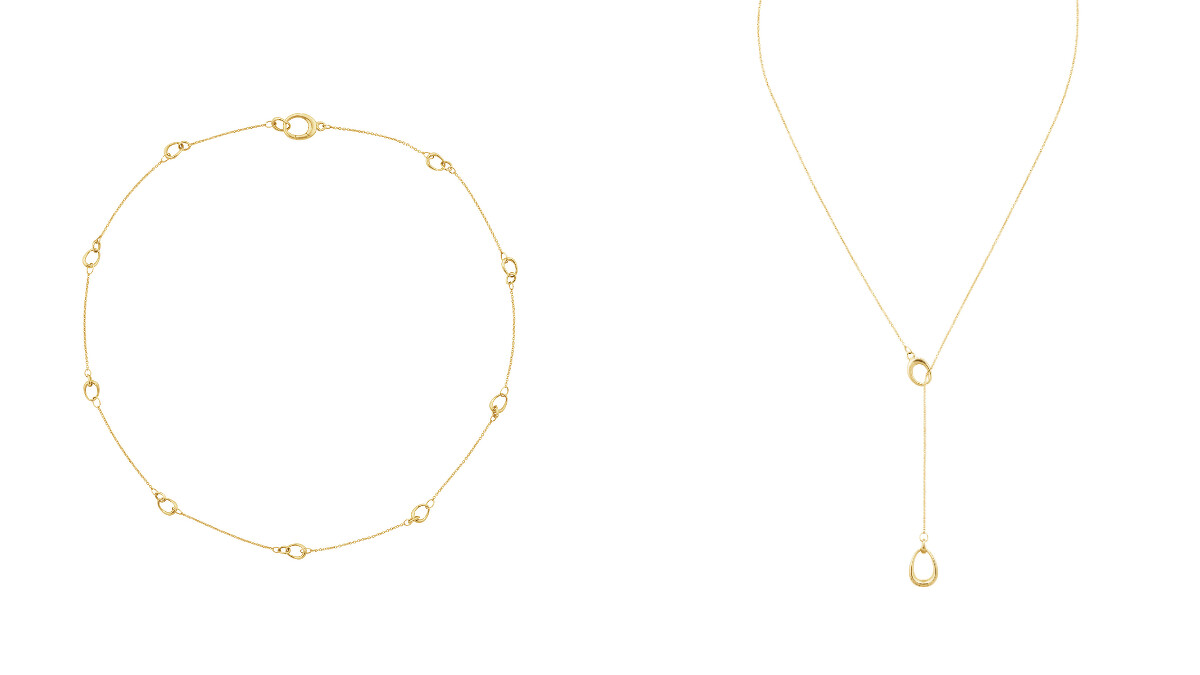 OFFSPRING系列18K黃金項鍊(42cm)、OFFSPRING系列18K黃金項鍊。