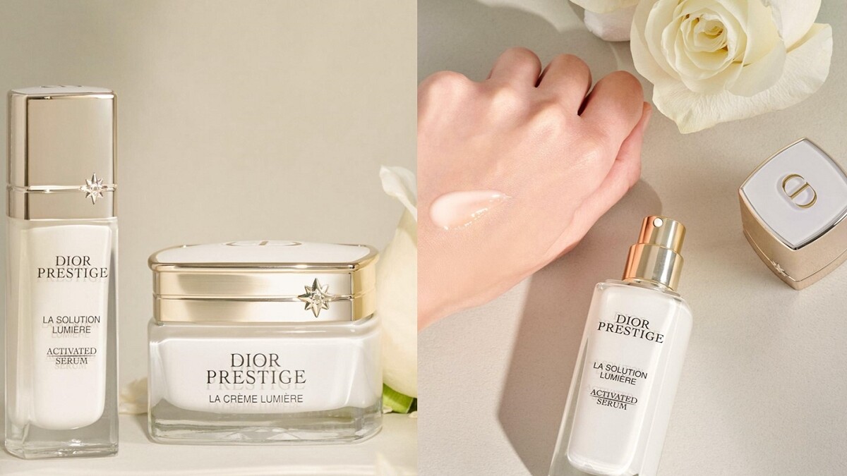 頂級專櫃美白市場No.1「迪奧精萃再生光燦淨白系列」，深入對抗暗沉斑點，肌膚綻放透亮勻淨光!