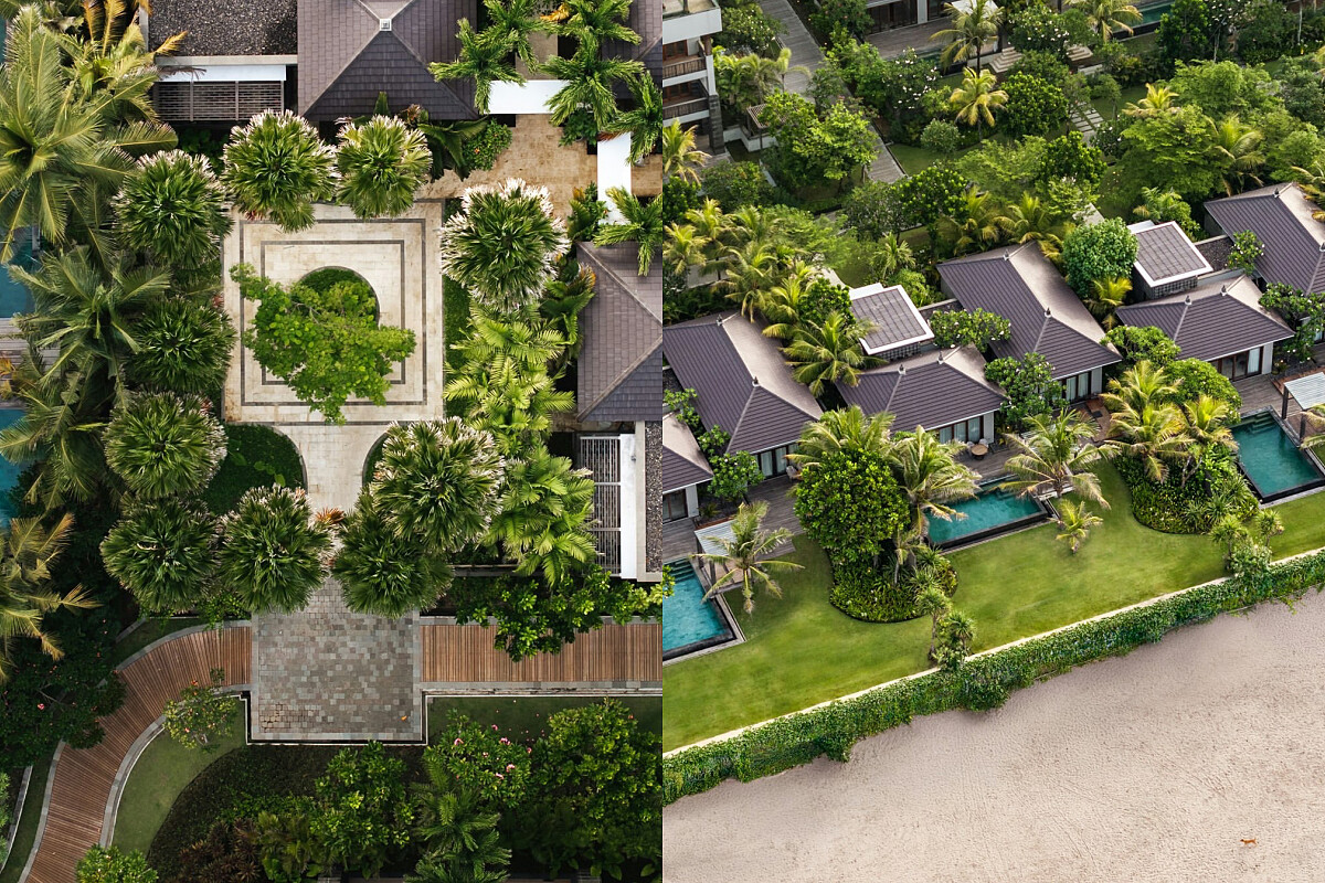 由「Wimberly, Allison, Tong & Goo（WATG）」設計，融合了峇里島的傳統文化與現代奢華。