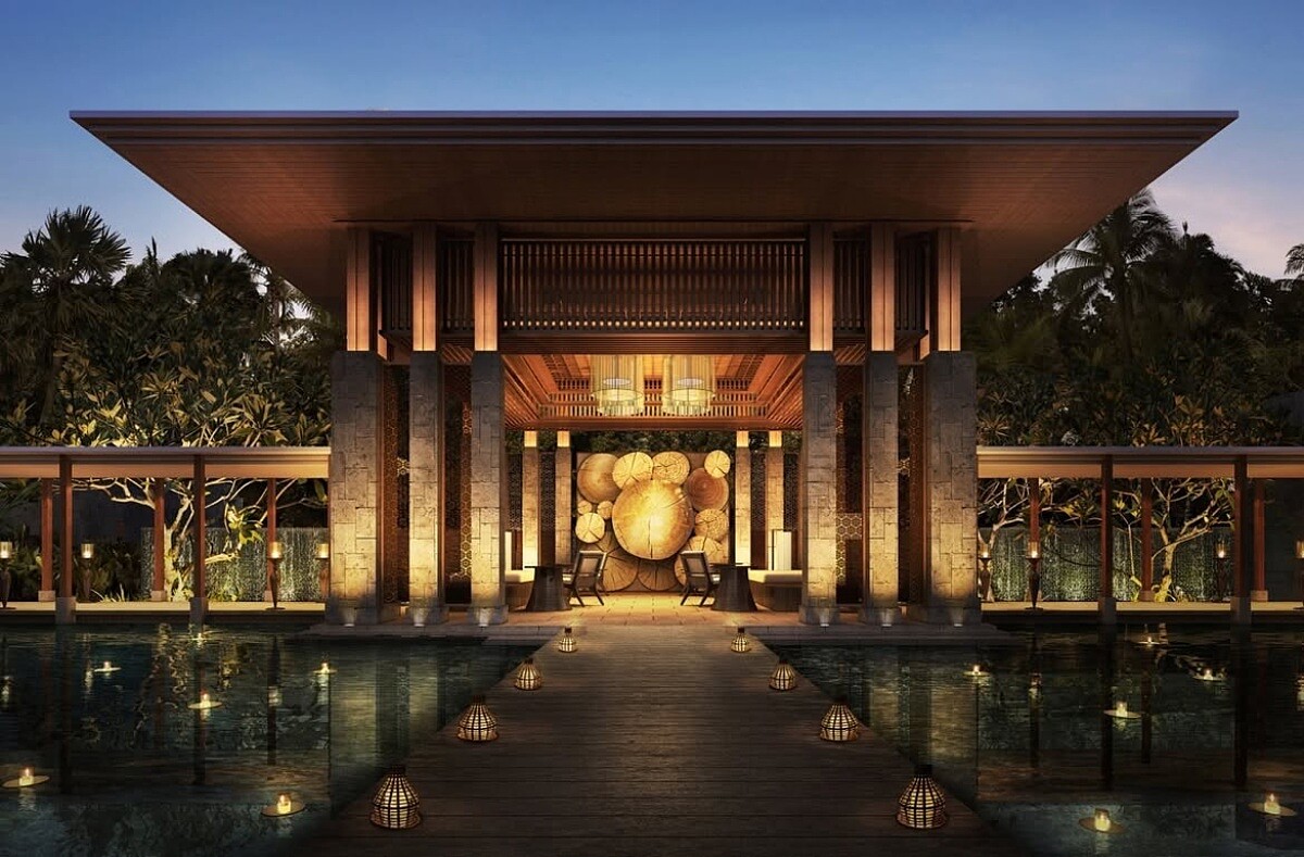 室內空間細節融入了峇里島蠟染技藝和傳統圖騰。