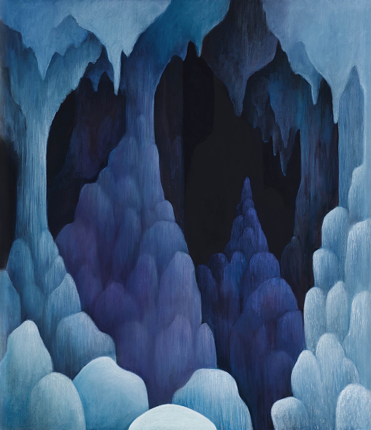 尼古拉 &middot; 帕爾蒂《洞穴》｜軟粉彩亞麻布，190.8 x 165.1 公分，2019年作｜估價：10,000,000 - 15,000,000 港元