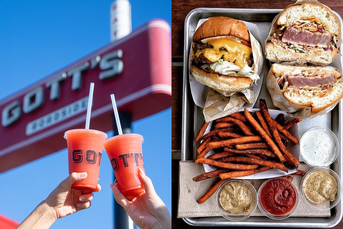 「Gott&rsquo;s Roadside」，招牌是 Ahi Tuna Burger 和 California Burger，手工奶昔也很受歡迎。