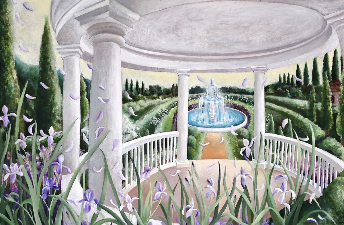 蔡宇貞 綻放, 2025 油彩在木板上 97 x 145.5 cm