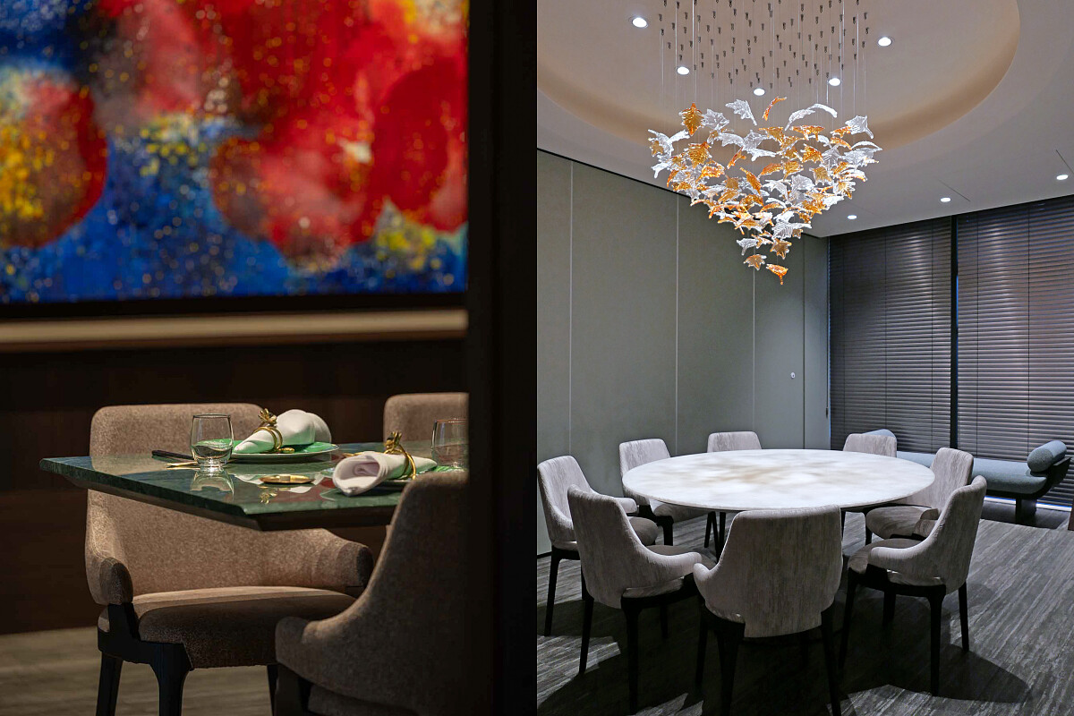 餐廳有主要用餐區與包廂。