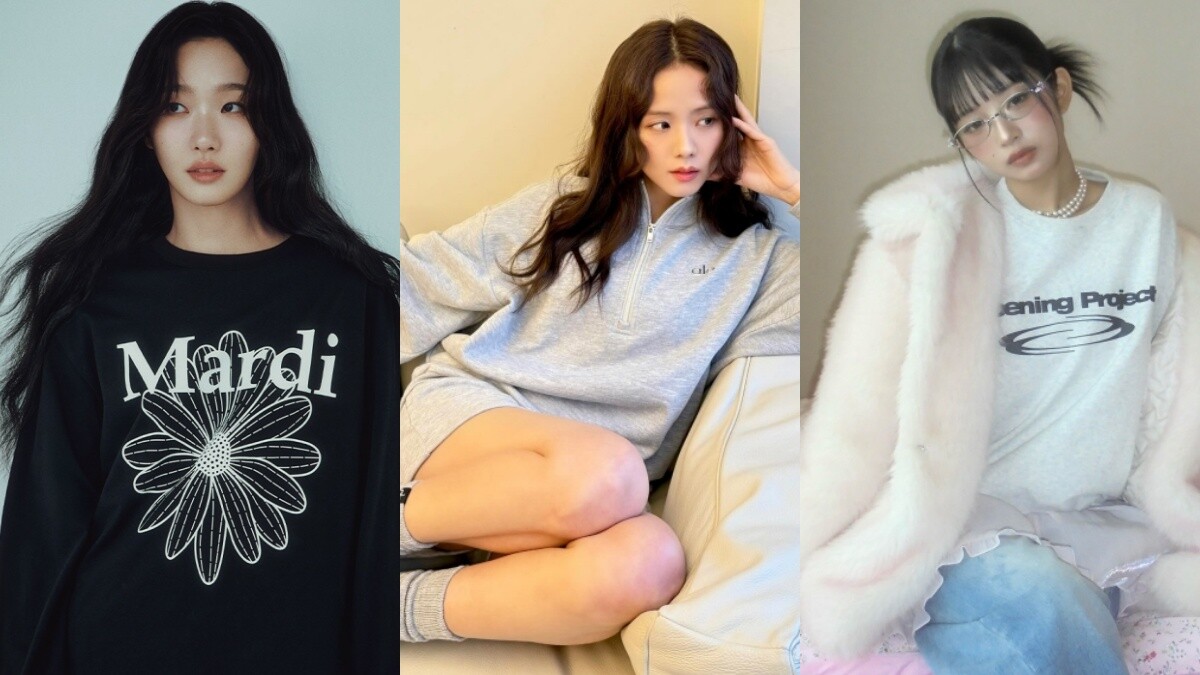 2025早春7款「韓星同款大學T」推薦！Jisoo用alo穿出優雅運動風，金高銀把小雛菊穿出高奢感