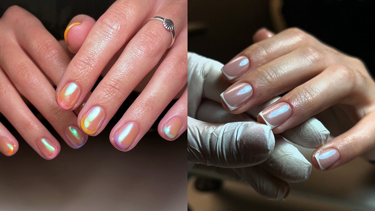 2025美甲造型推薦：高級感十足「鏡面法式美甲」，看似簡單卻細節滿滿！