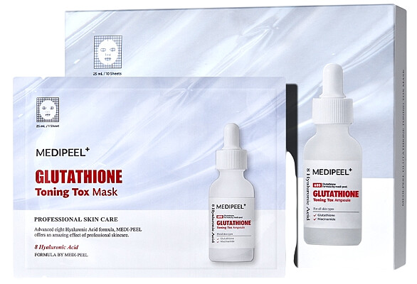 MEDIPEEL美蒂菲升級版穀胱甘肽亮白面膜一盒5片，NT299