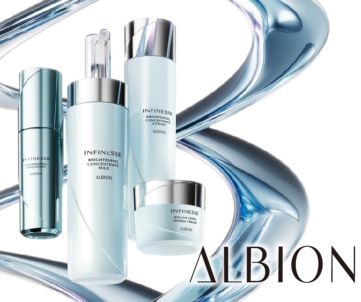 ALBION賦活緊緻亮白系列形象圖。