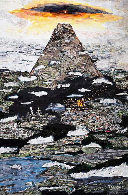 西野壯平,《山線,富士》,2021,噴墨輸出、相紙,227公分×152.3公分。圖像由藝術家及倫敦Michael Hoppen畫廊提供。