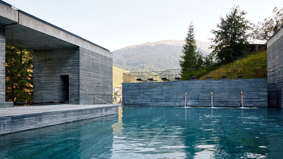 溫泉浴場7132 Thermal Baths戶外空間