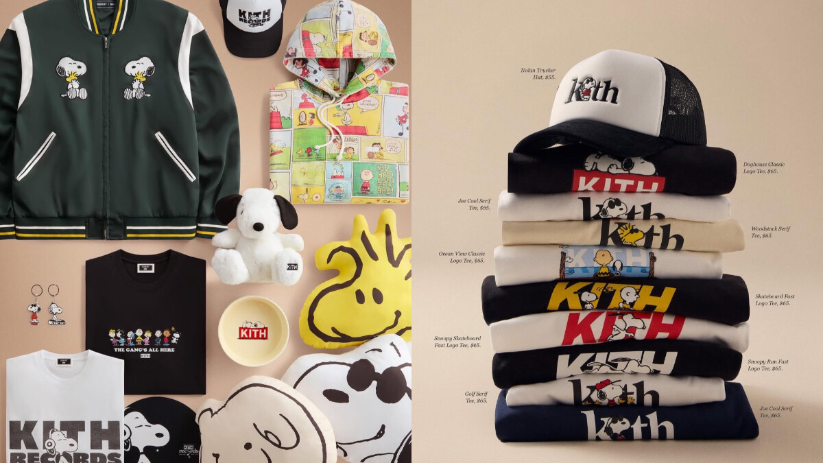 史努比 x Kith聯名療癒登場！80+海量單品從Snoopy玩偶、服裝、生活小物…通通包辦