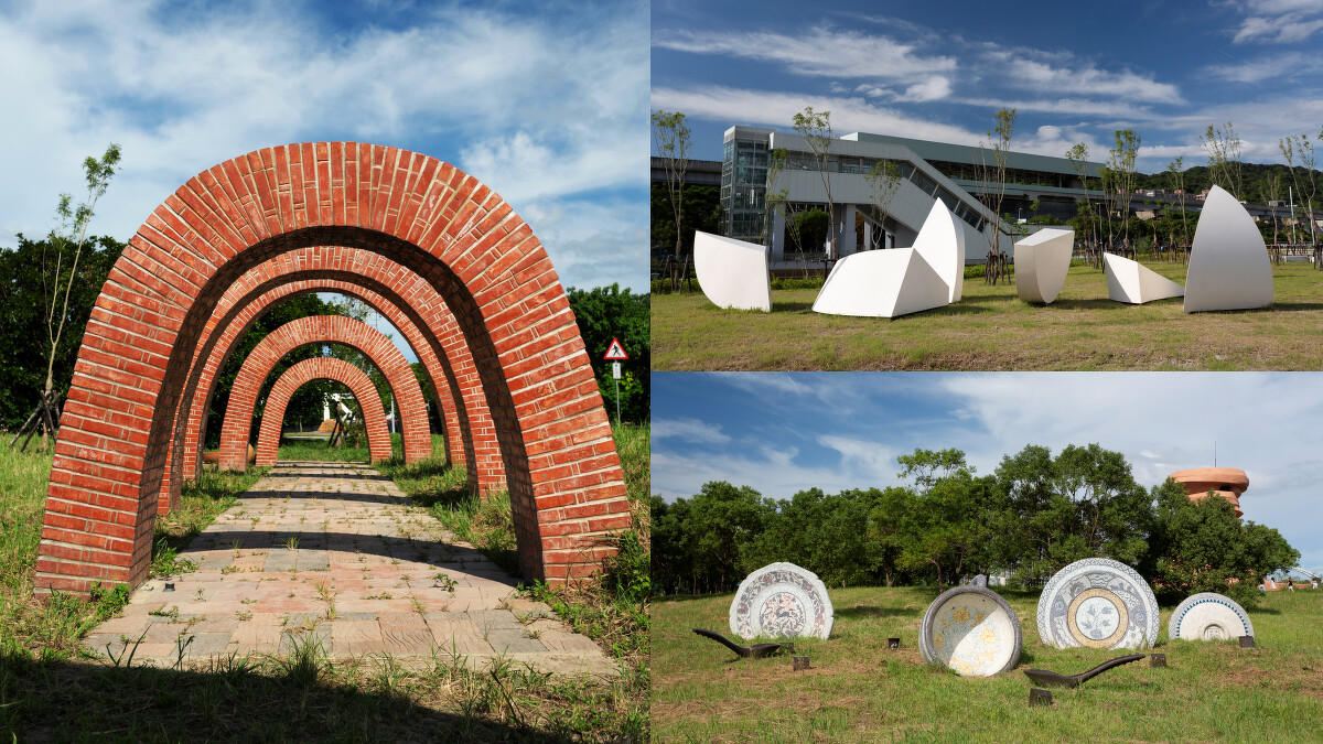 新北市美術館公共藝術作品：《走泥》、《瓷意生活》、《種子》