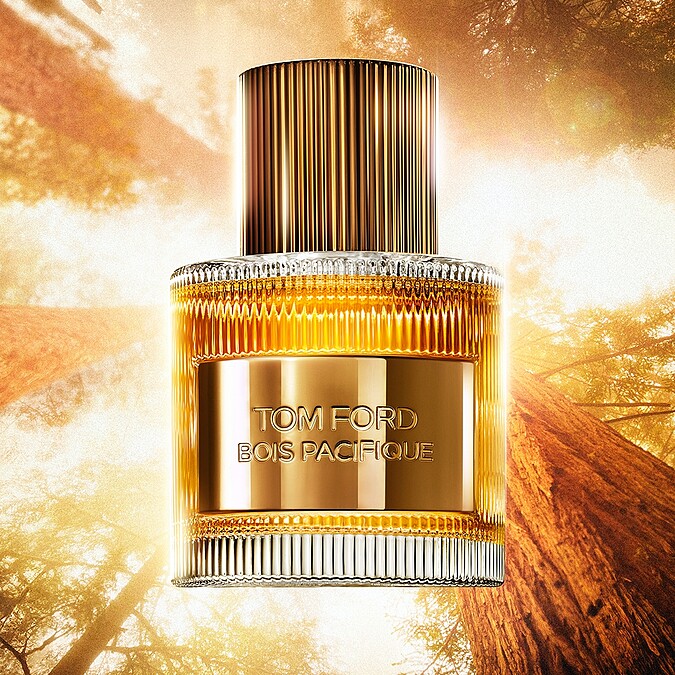 Tom Ford沉靜森林設計師香水情境圖。