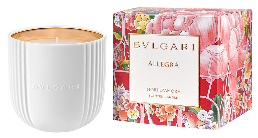 BVLGARI寶格麗Allegra系列香氛蠟燭-花漾戀曲Flori D&rsquo;Amore 250g，NT5,925