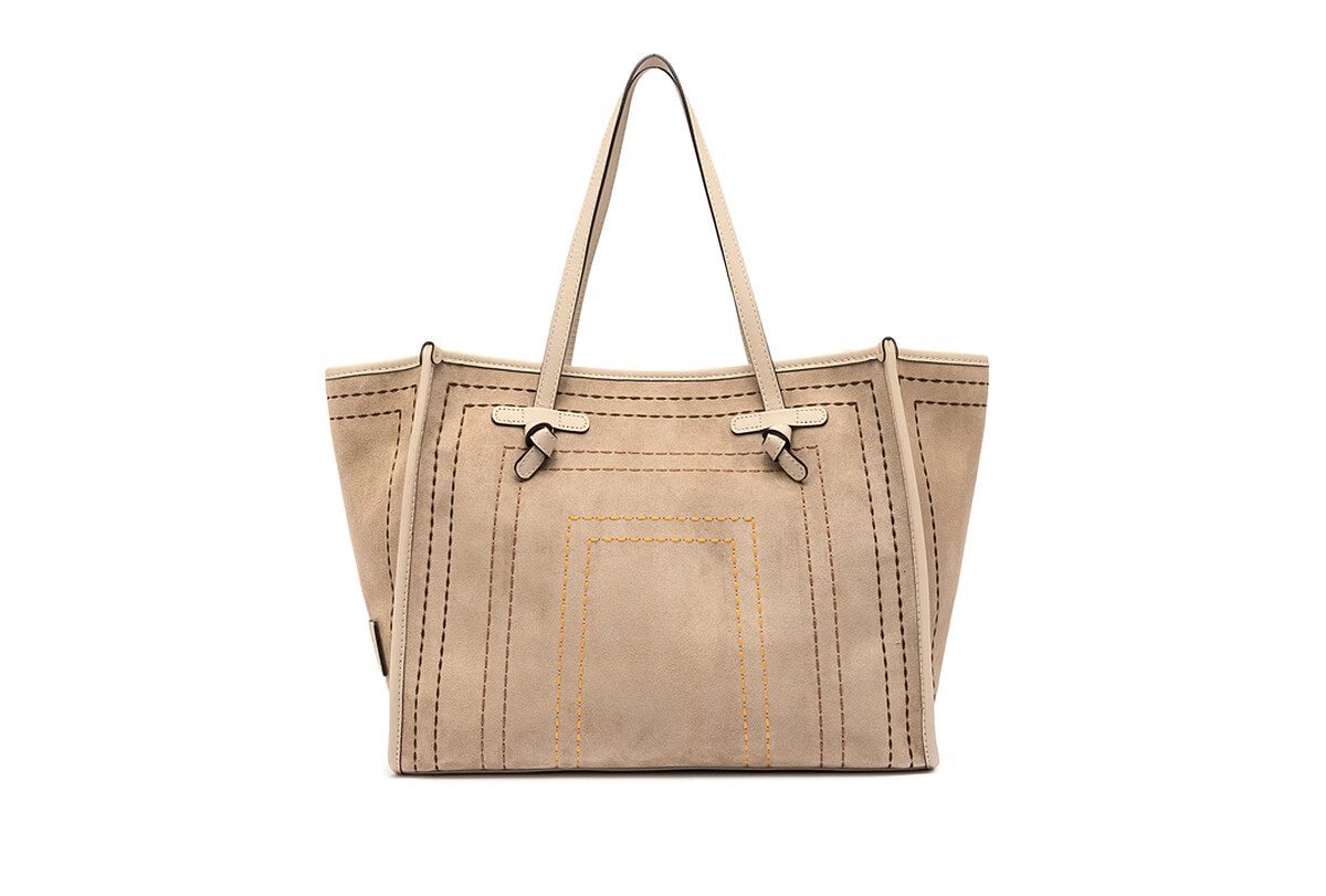 Marcella Cancun麂皮車線托特包，NT18,800。