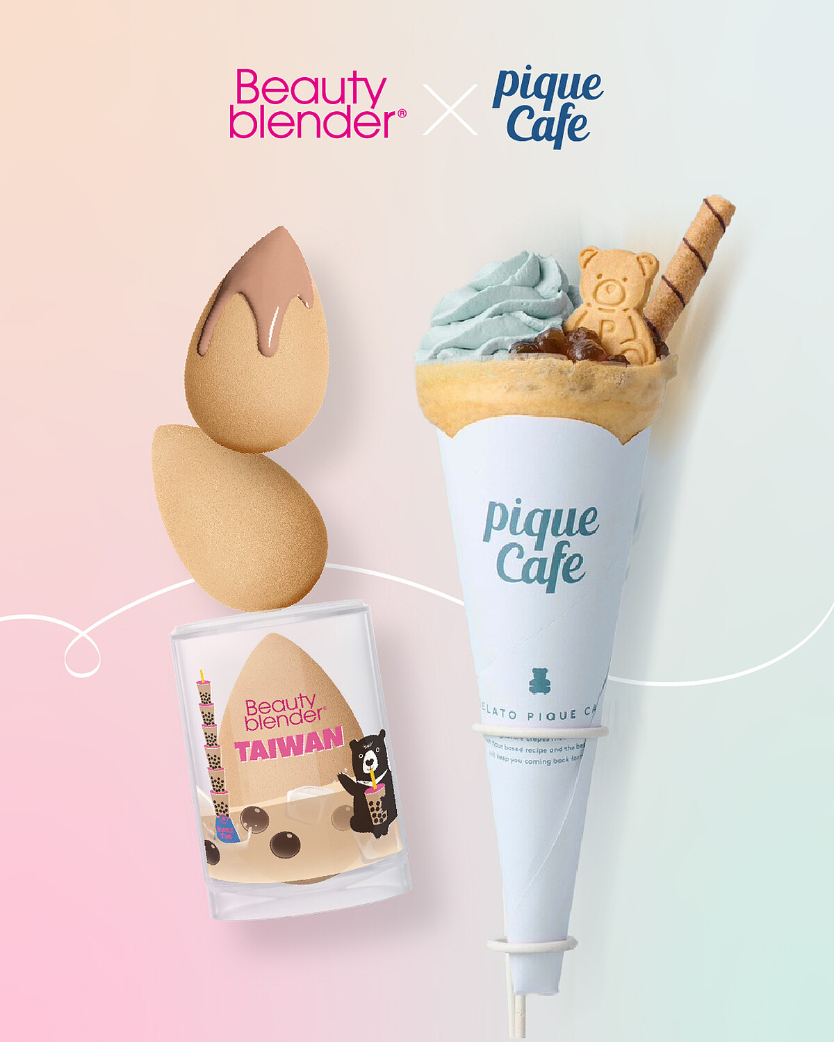 Photo / Gelato Pique Caf&eacute; 、Beautyblender
