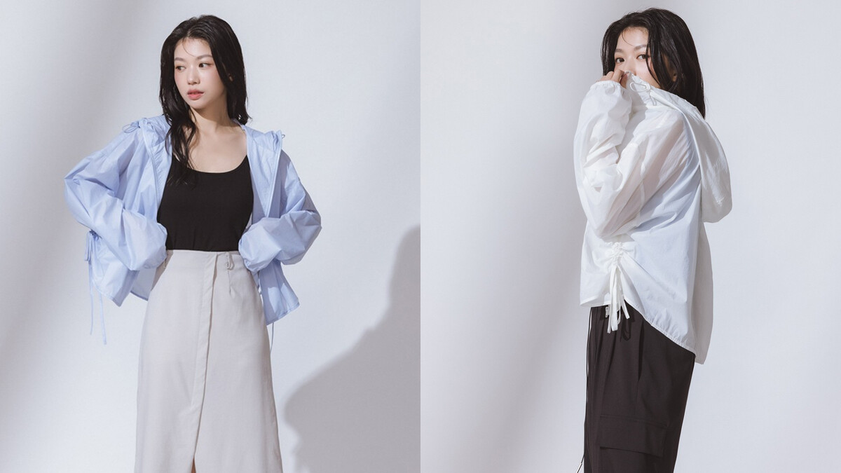 液態防曬2.0超輕量連帽抽繩外套NT.1080