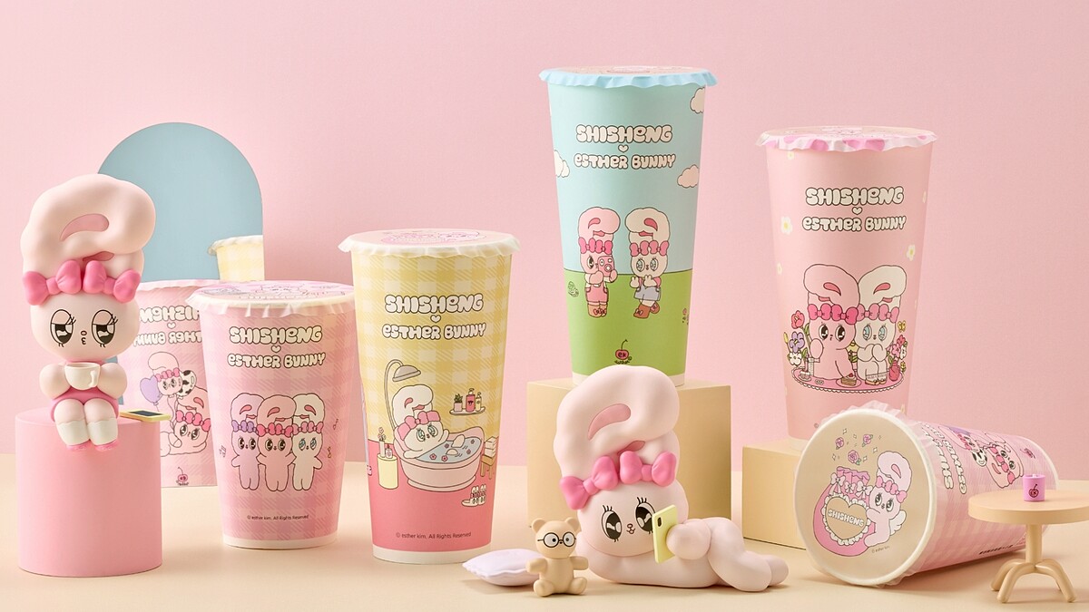 春日粉紅風暴！十盛聯名「艾絲樂小兔」，山茶花系列飲品、限定周邊萌翻少女心