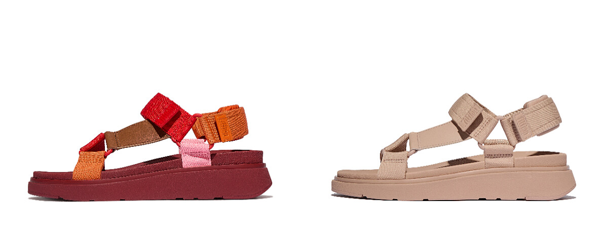 GEN-FF ADJ. WEBBING可調式織帶/皮革後帶涼鞋，NT$ 4,850