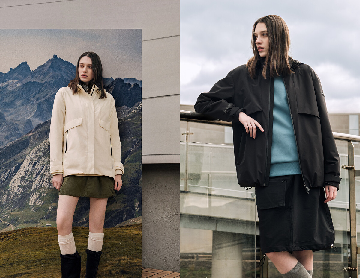 國家地理服飾女裝 ATLAS WINDSTOPPER BY GORE-TEX LABS 2L 雙層連帽外套，NT9,980；國家地理服飾女裝 ATLAS WINDSTOPPER BY GORE-TEX LABS 2L 雙層連帽外套，NT9,980。