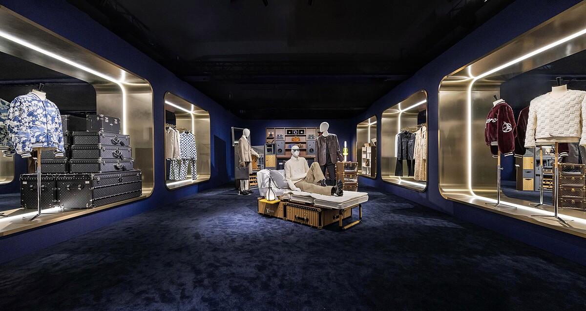 路易威登2025 Savoir Rêver典藏工藝展「菲董列車」主題區。