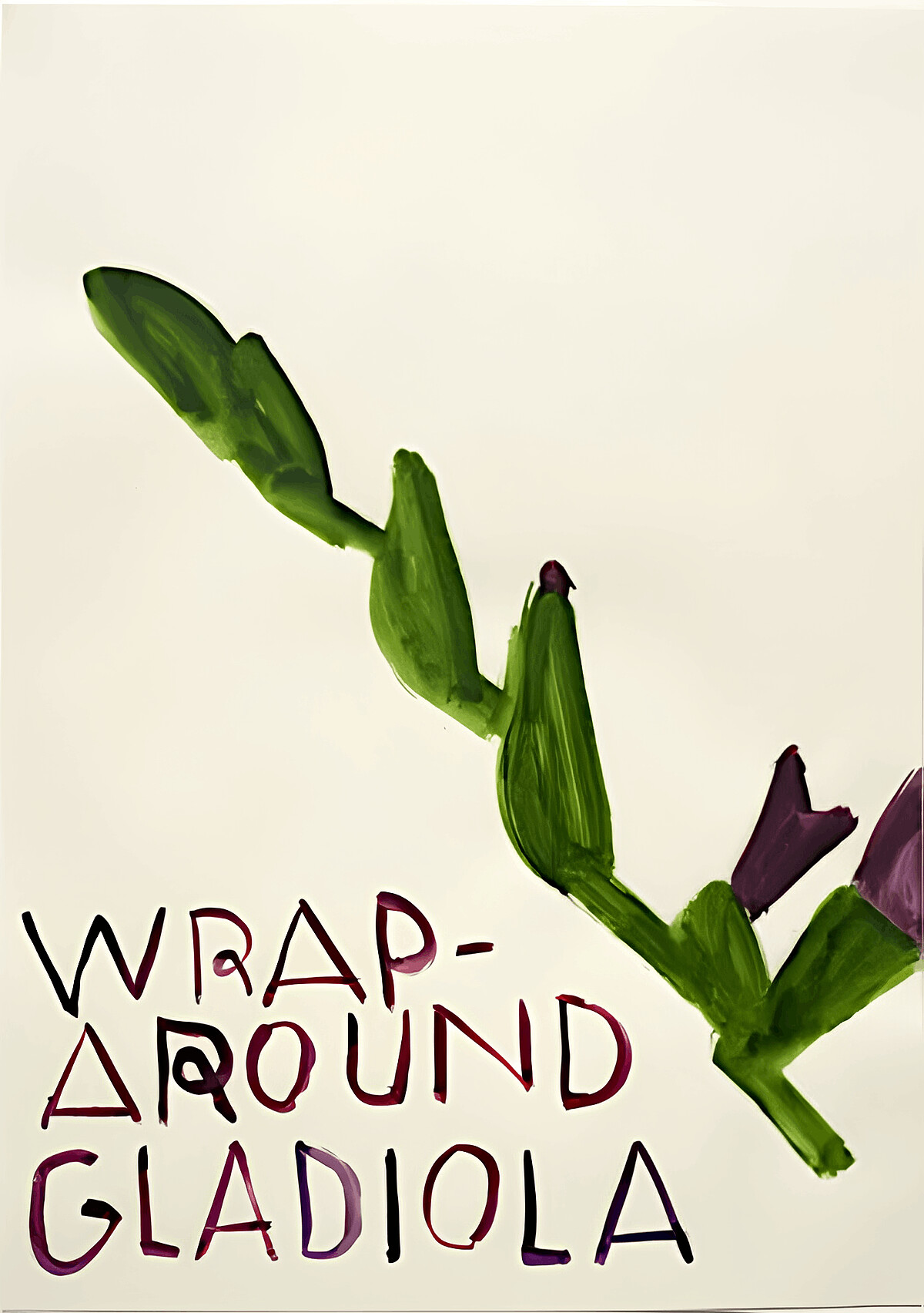 蘿斯.薇莉,〈劍蘭花束〉,2015|水彩於紙上|33 1/8 x 23 1/4 in | 84 x 59 cm|圖片為藝術家及路由藝術所有