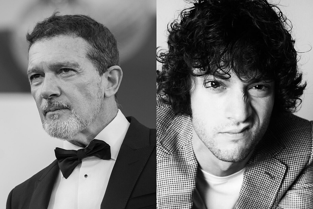 左為安東尼奧・班德拉斯（Antonio Banderas）角色尚未公開，右為新星多明尼克・塞薩（Dominic Sessa）將出演年輕波登。