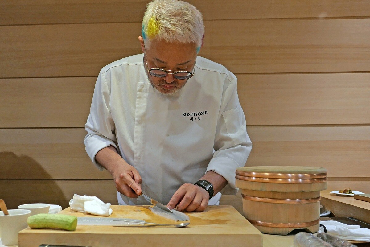 帶著全新造型回到台北的 Hiroki 主廚。