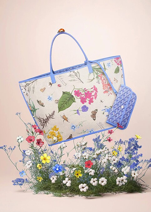 Goyard推出限量超人氣托特包新配色，充滿浪漫氣息。