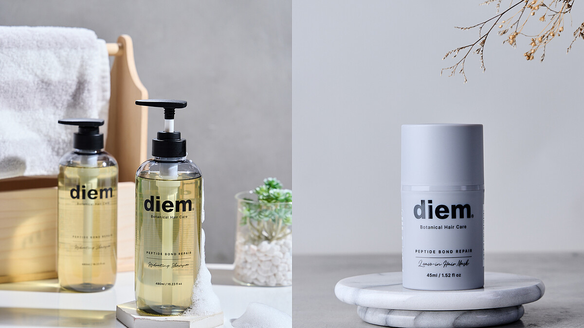 新一代煥髮神器！diem強韌修護免洗髮膜、 黃金燕麥洗護系列幫你打造女神級髮質