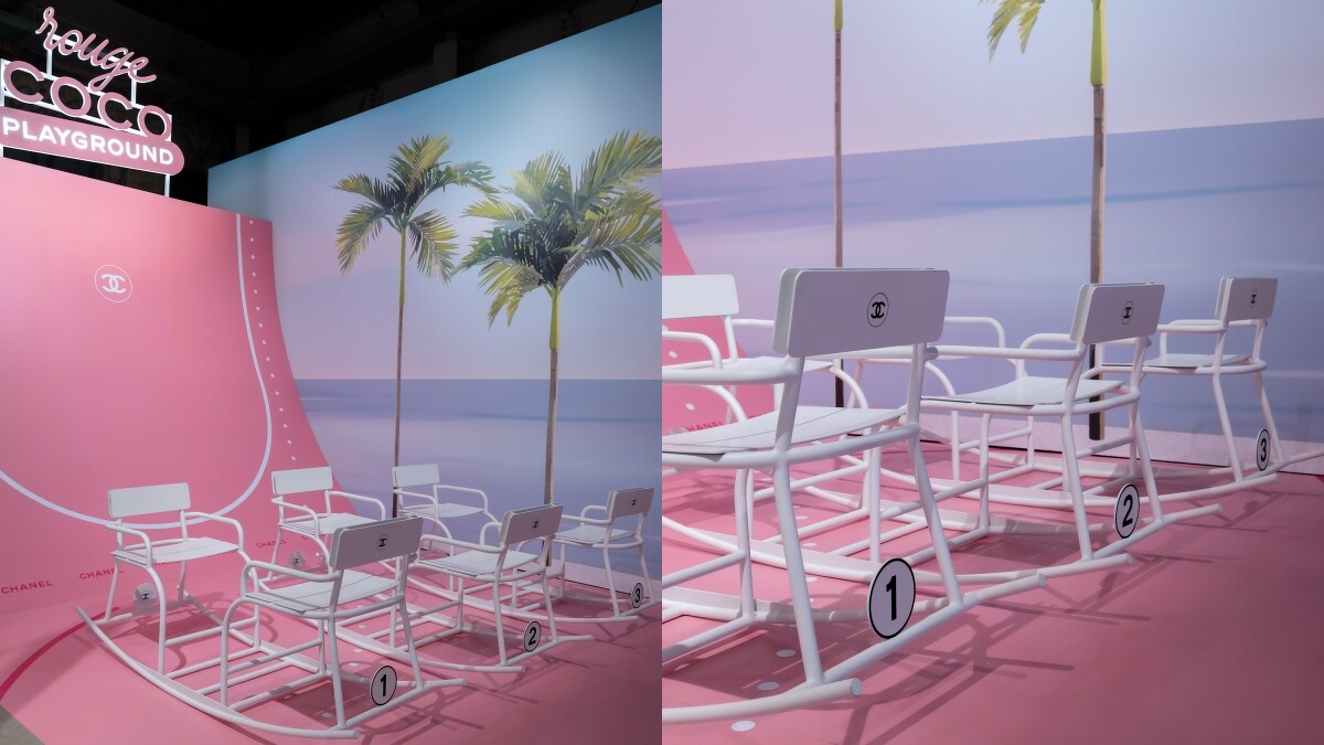 香奈兒COCO玩色遊樂園的COCO翹唇印記。